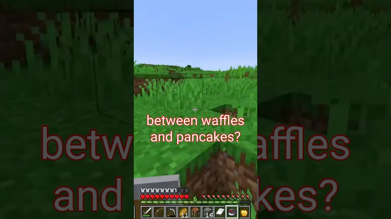 Waffles or Pancakes? Minecraft Manhunt Moments!  
