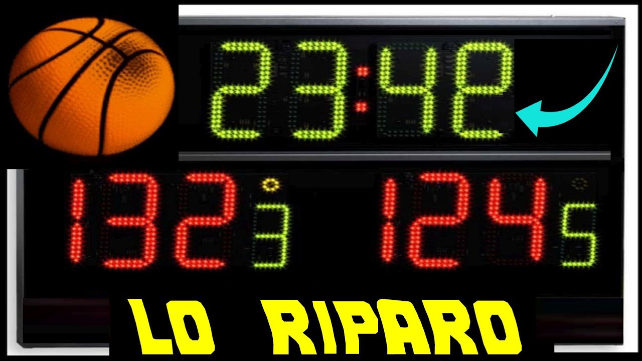 0825: Riparo un TABELLONE SEGNAPUNTI a LED usando ARDUINO