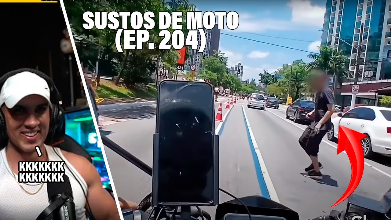 HUDSON AMORIM REAGINDO SUSTOS DE MOTO (EP. 204) Xracing Videos