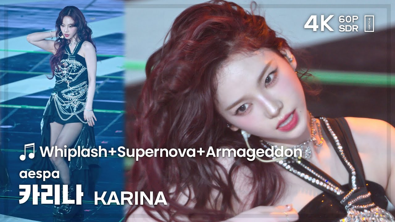 241130 에스파 카리나 aespa KARINA 🎵Whiplash+Supernova+Armageddon 직캠 FANCAM @MMA2024