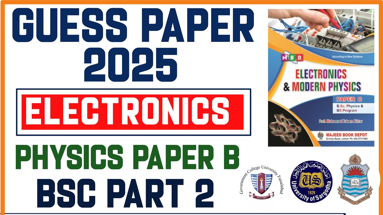 BSc physics part 2 Guess for Supplementary Examination