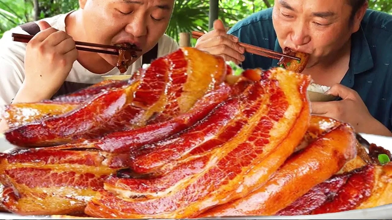 10斤豬肉，二弟做“把子肉”，入口即化不油膩超過癮！【鐵鍋視頻】