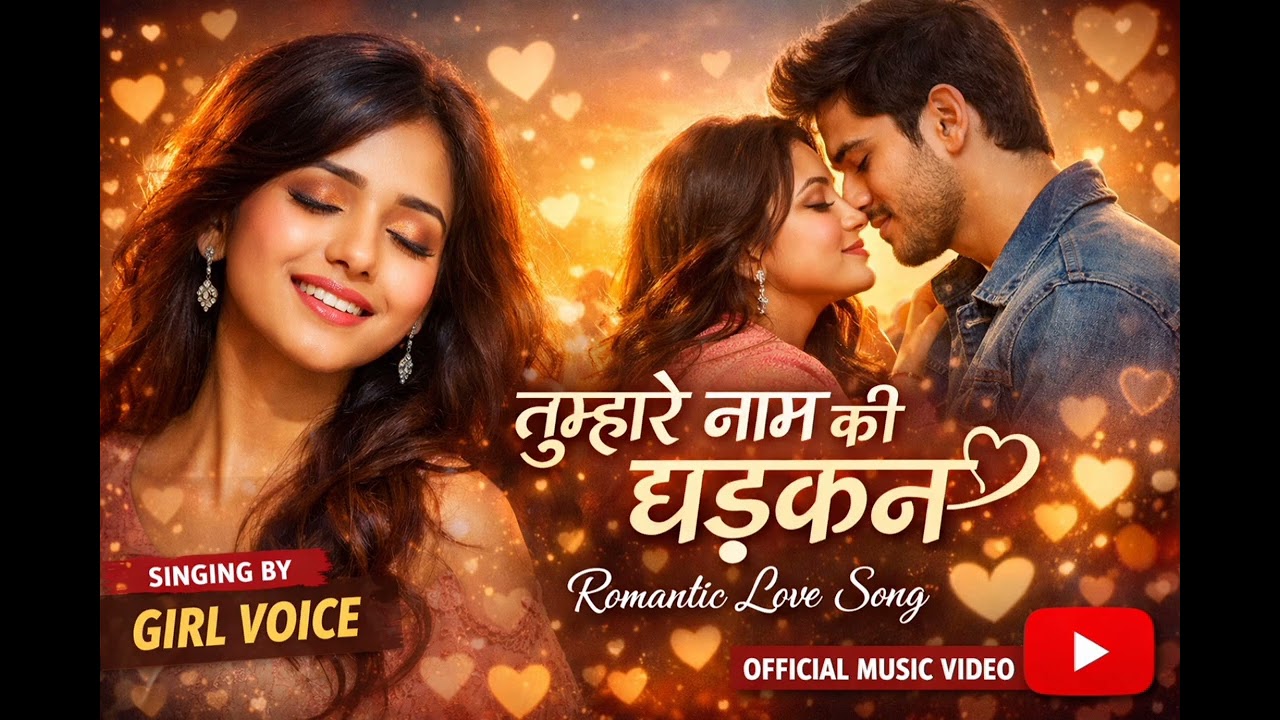तुम्हारे नाम की धड़कन ❤️ | Girl Voice Romantic Love Song | New Hindi Song 2026 | Emotional