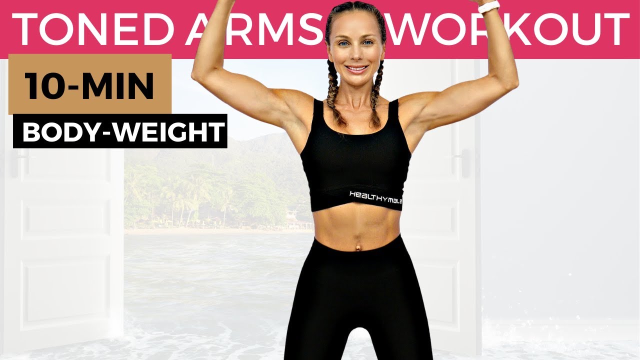 10-MINUTE ARM HIIT WORKOUT FOR BEGINNERS (10 Arm Exercises to Lose Arm Fat and Get Skinny Arms)