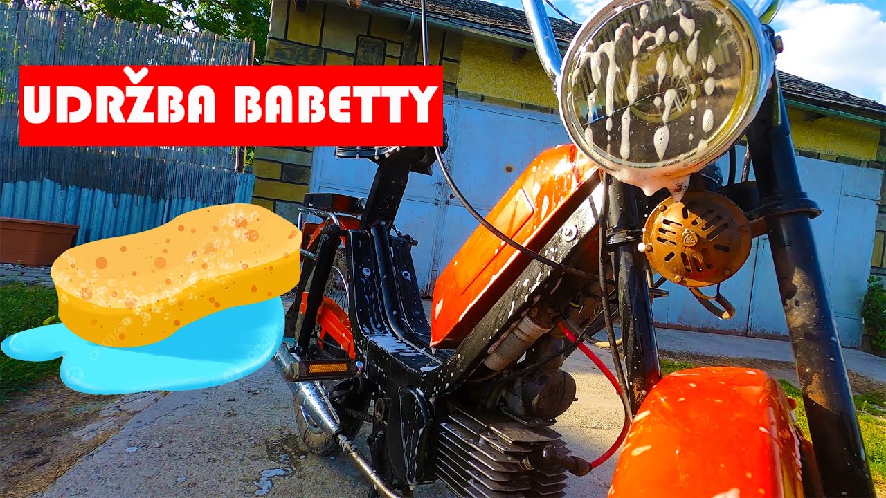 ÚDRŽBA BABETTY 210/ umývam babettu / čistím reťaz