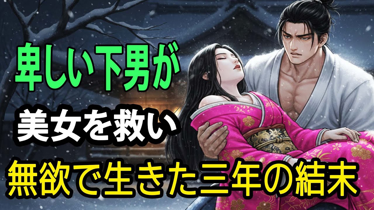 村で最も卑しい下男が、雪の夜の江戸で一人の娘を救い、無欲で生きた三年の末に、最後に授かった真実