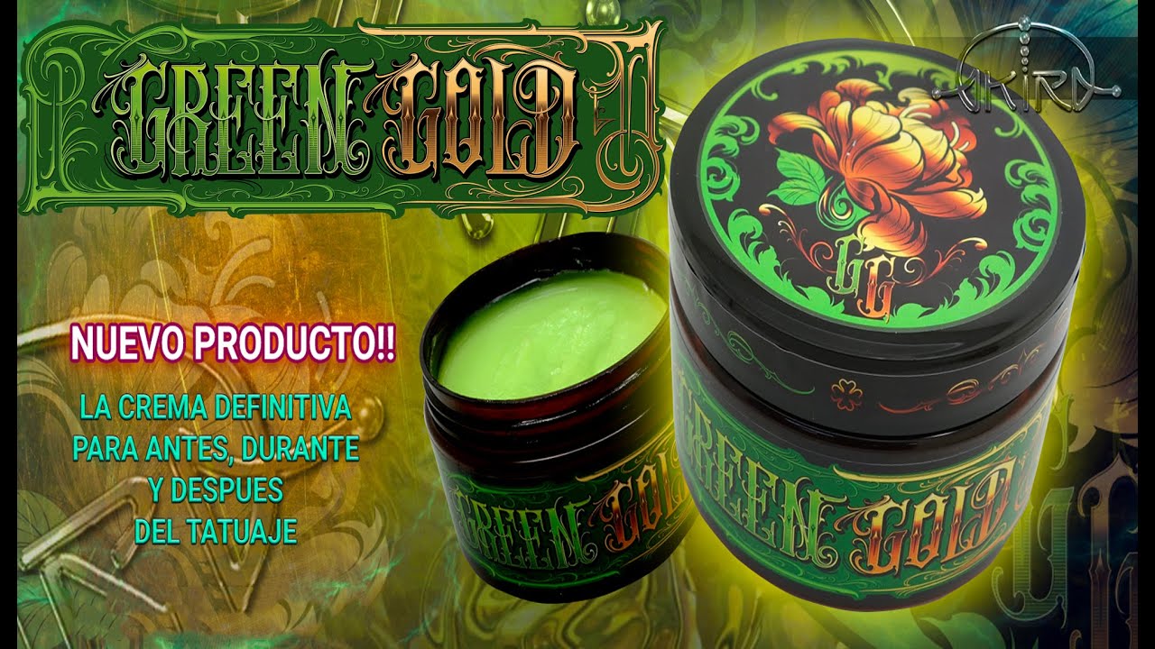 Crema de Tattoo GREEN GOLD | Video Tutorial de Akira Body Art