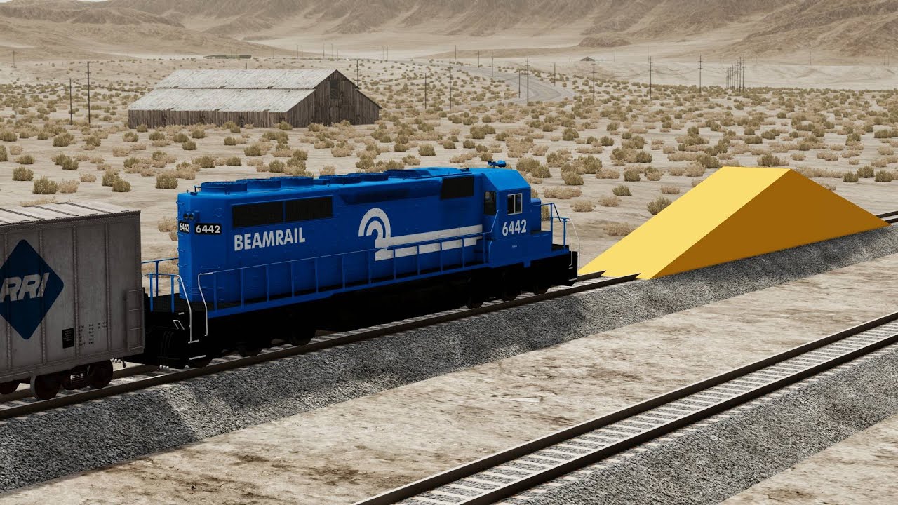Epic Train vs Ramp Crashes BeamNG.drive | BeamNG Frenzy
