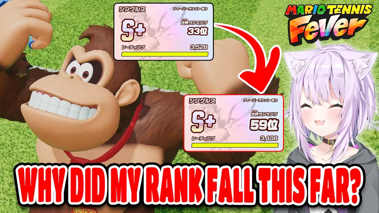 Okayu’s Global Rank Drops After the Hololive Mario Tennis Tournament【ENG SUB】