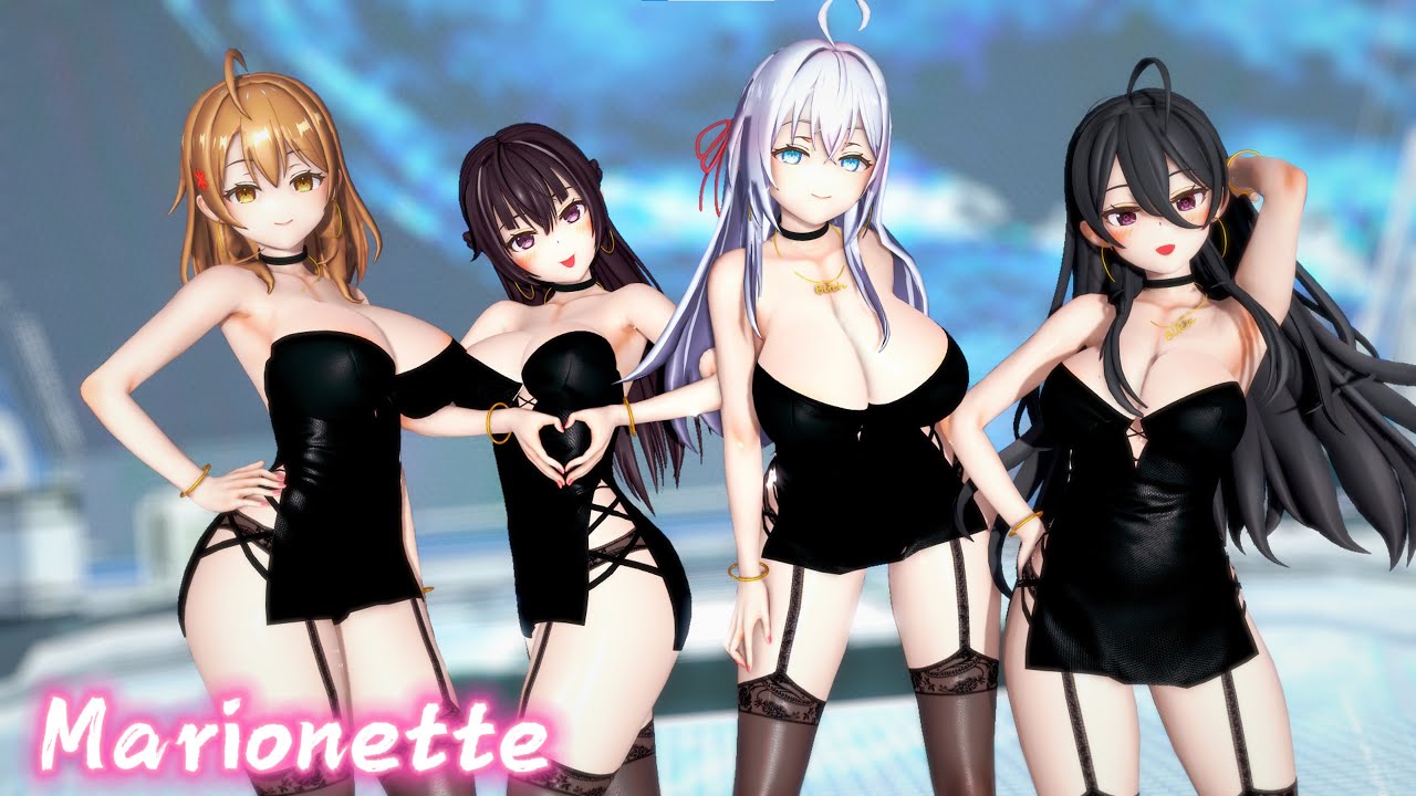 【KKVMD / MMD】艾莉莎x周防有希x瑪利亞x君嶋綾乃 - Marionette【時々ボソッとロシア語でデレる隣のアーリャさん】4k 表版