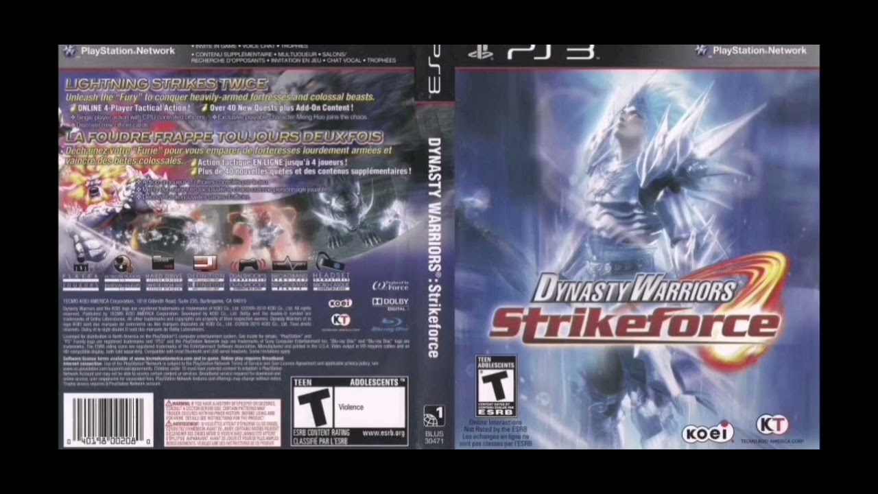 Dynasty Warriors Strikeforce ost Solemn Phoenix extended (Redo)