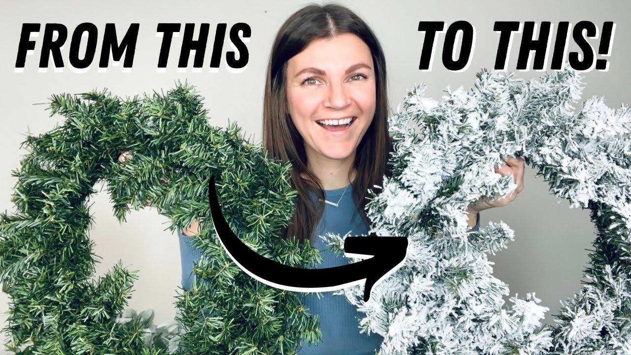 HOW TO FLOCK A WREATH/ Easy step by step tutorial