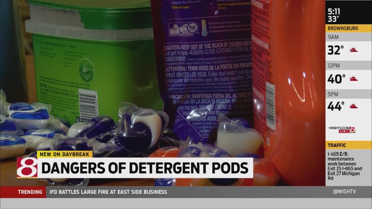 Dangers of ingesting detergent pods