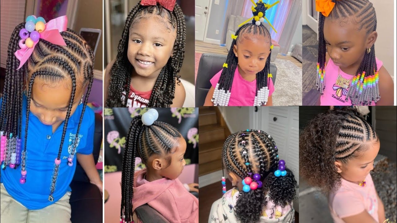 🔥💯2025 Best Little Girls Cornrow Braids Hairstyles Ideas | Cute kids Hairstyles ❤️💯 