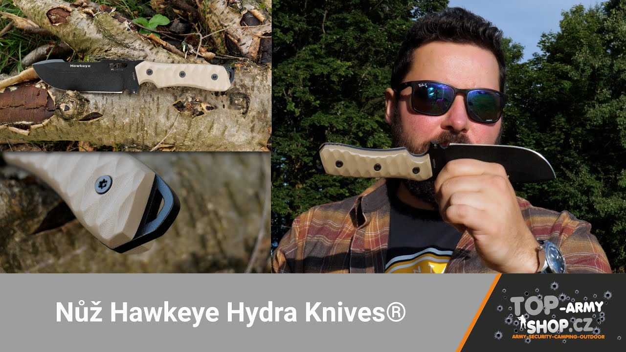 Nůž Hawkeye Hydra Knives® Kombinace taktiky i outdooru! Rigad