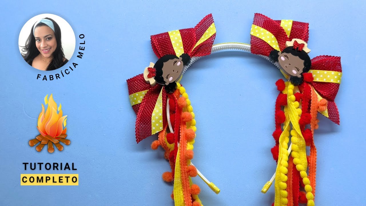 Tiara Junina Lucrativa passo a passo #pap #papdela&ccedil;os #tiara