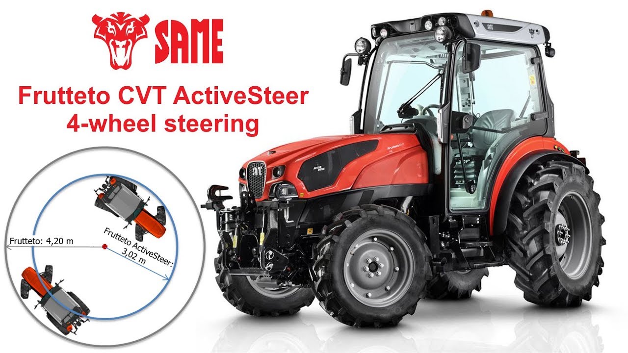 Same Frutteto CVT ActiveSteer - 4-wheel steering tractor