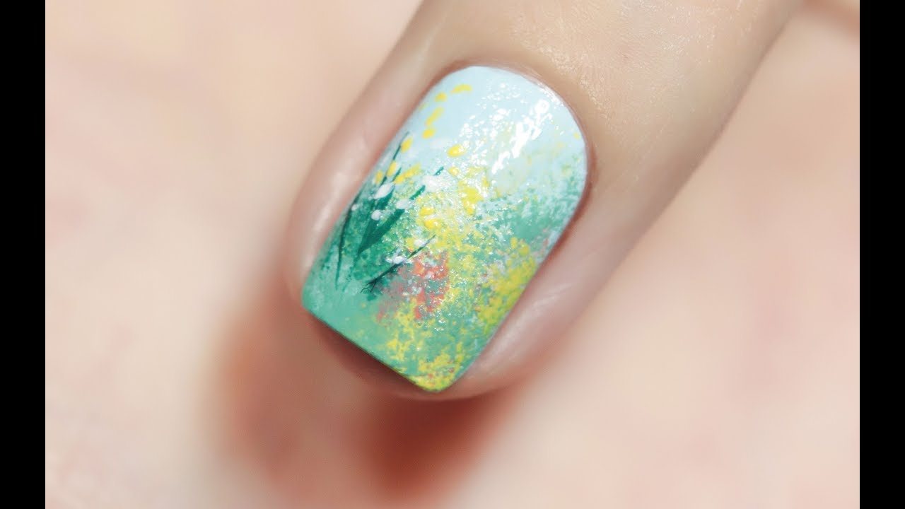 【xiao猫猫子】仿油画质感的乡间小路美甲