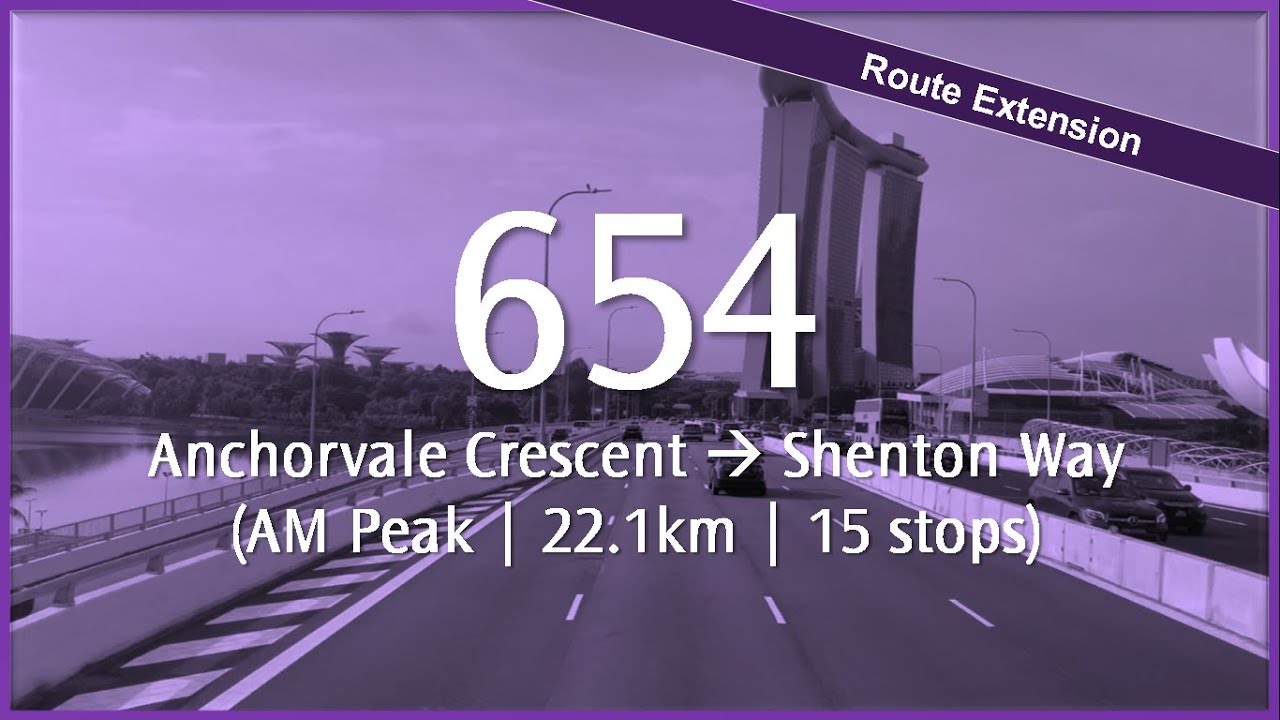 SBS Transit Hyperlapses: City Direct 654 (Morning Peak)