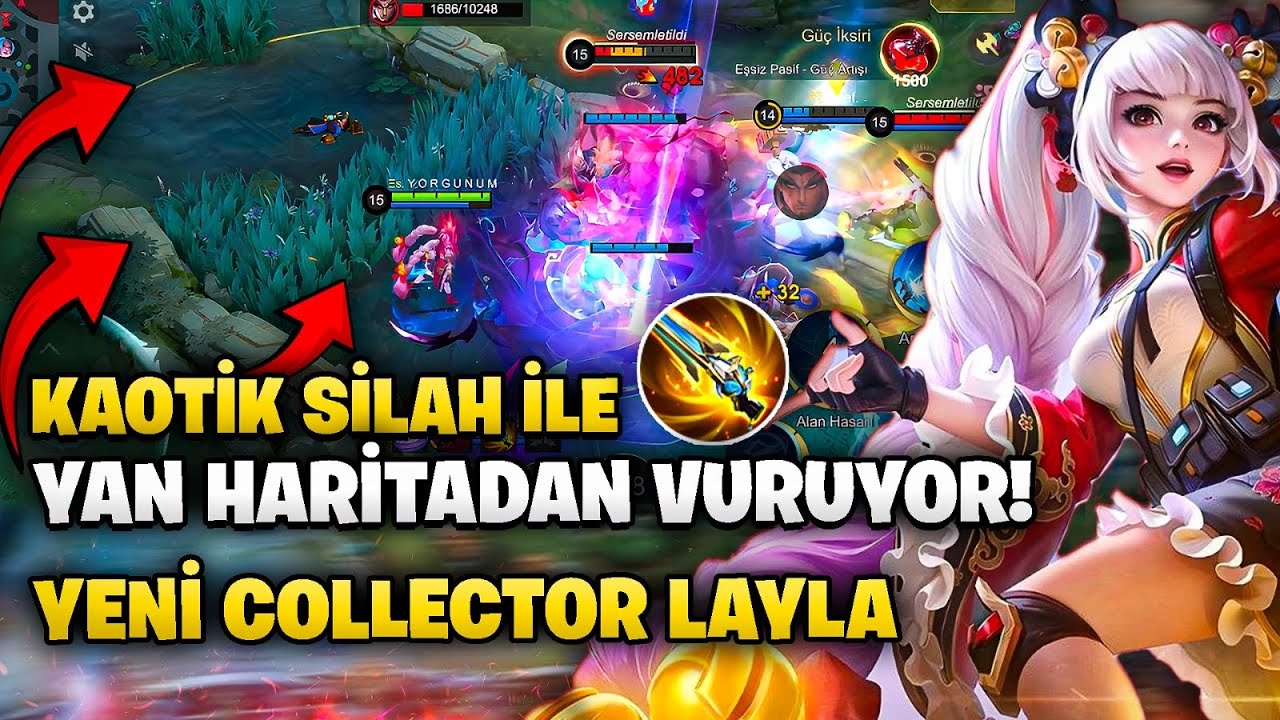 LAYLA YENİ COLLECTOR ''PARANORMALLİK AJANI'' - YENİ EŞYA İLE YAN HARİTADAN VURUYOR! | Mobile Legends
