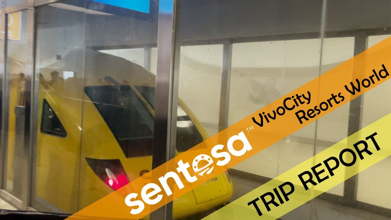 THE FAMOUS MONORAIL OF SINGAPORE | Sentosa Express | VivoCity Station to Resorts World Station