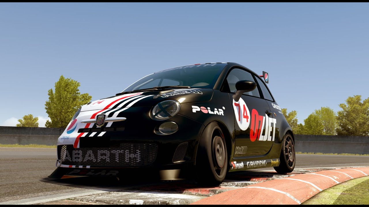 Abarth 500 Assetto Corsa - Magione World Record 1:20:525 - Assetto Corsa