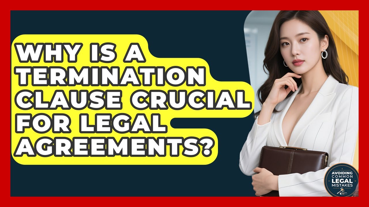 Why Is A Termination Clause Crucial For Legal Agreements? - Avoiding Common Legal Mistakes