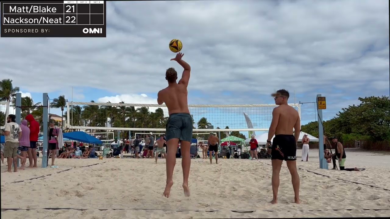 AVP NEXT Miami Matt/Blake vs Jackson/Nate — Mic’d Up 🎤🏐🌴