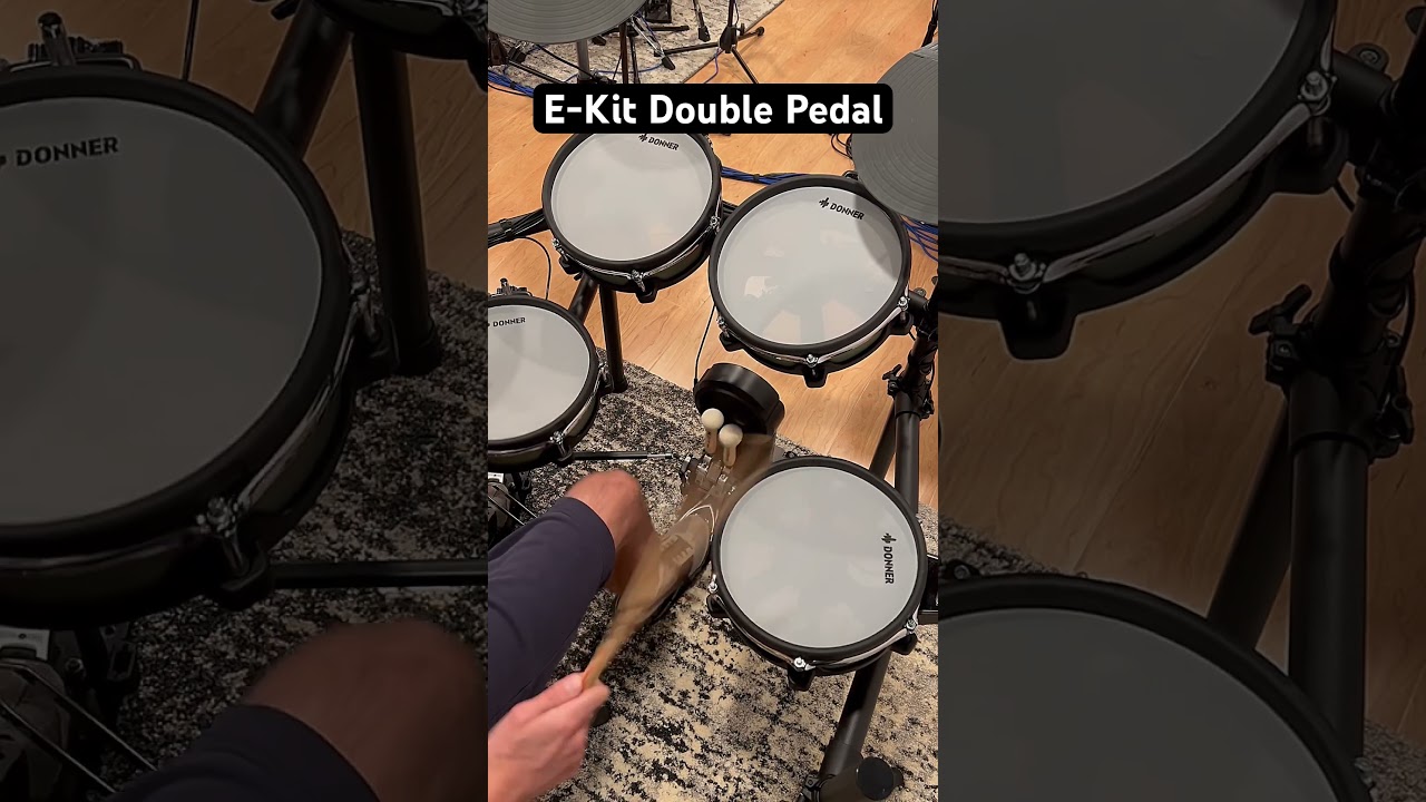 Donner E-kit Double Pedal @Donnermusic_Official #electronicdrums #doublepedal  #strajkstudios