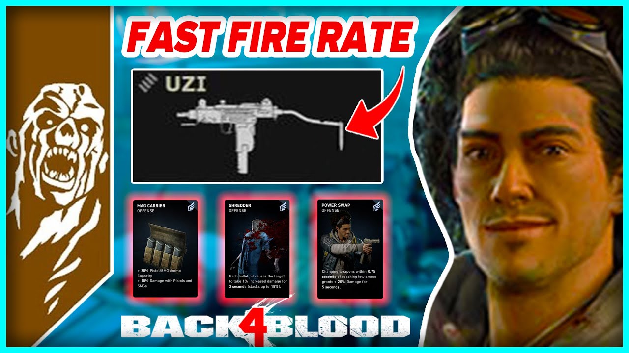New Amazing Shredder Dps Uzi Smg Deck Build! - Back 4 Blood Post Update Patch Notes Deck Build 2022