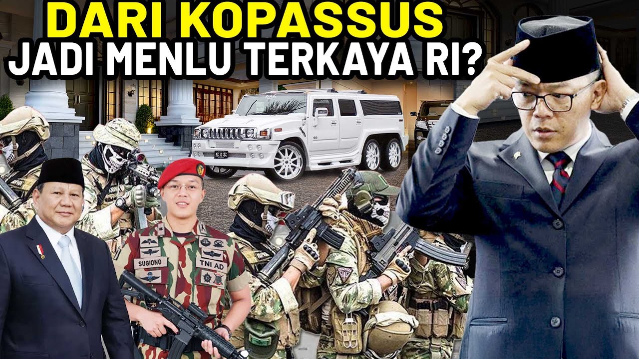 RELA TINGGALKAN KOPASSUS DEMI JADI MENLU? Bongkar Sosok dan Harta Kekayaan Sugiono Menlu RI