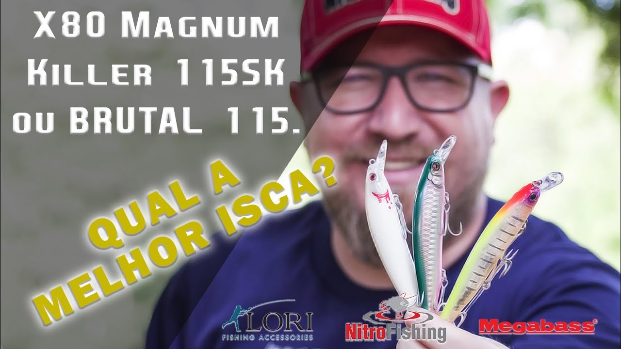 Megabass X80, Nitro Killer ou Lori Brutal, qual a melhor isca artificial?