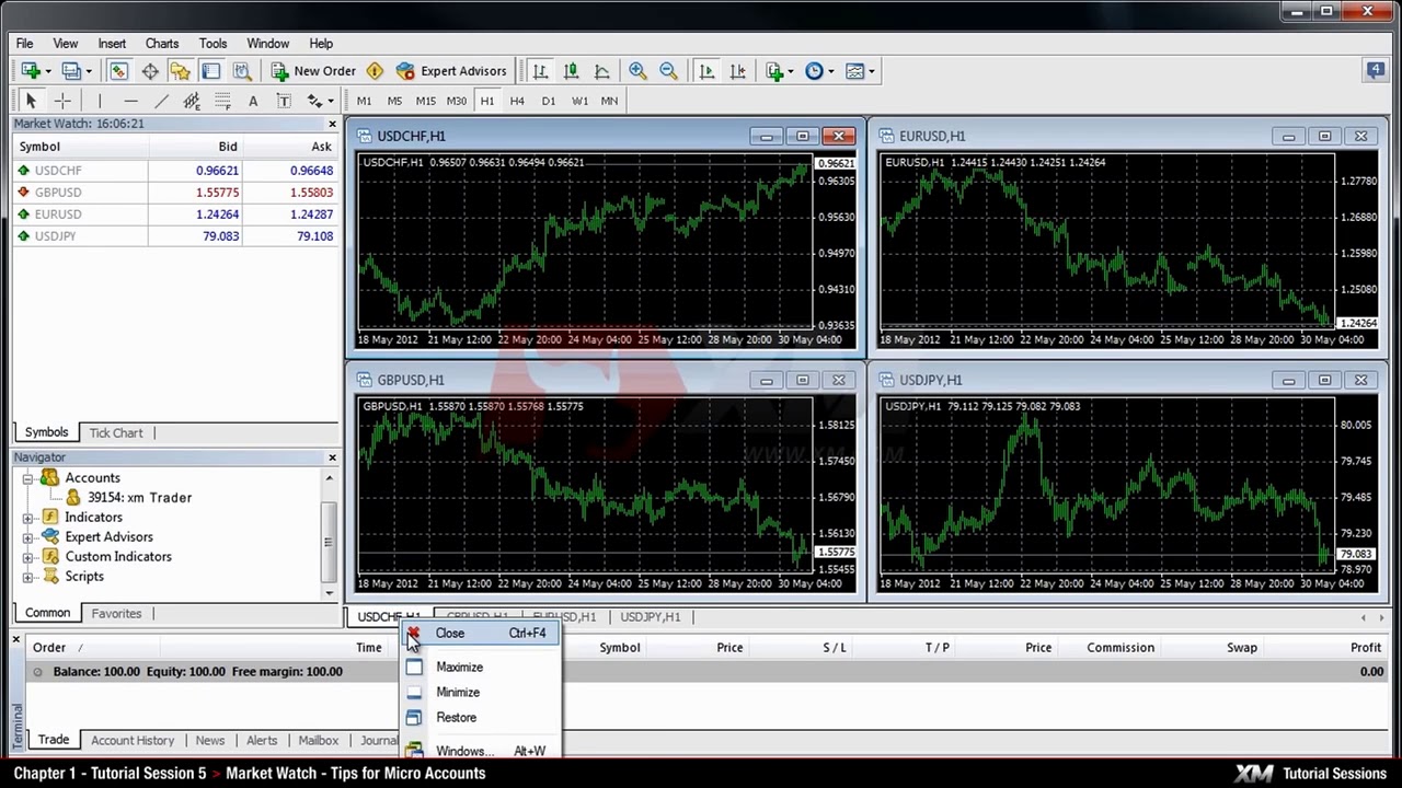 XM COM   MT4 Tutorials   Market Watch   Micro Accounts