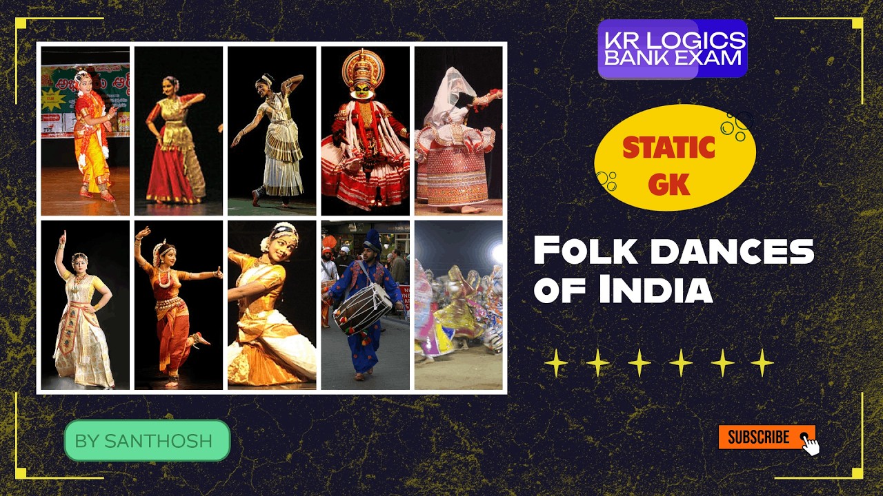 Indian Folk Dances with States | Easy Tricks & Memory Tips for Exams | KR LOGICS