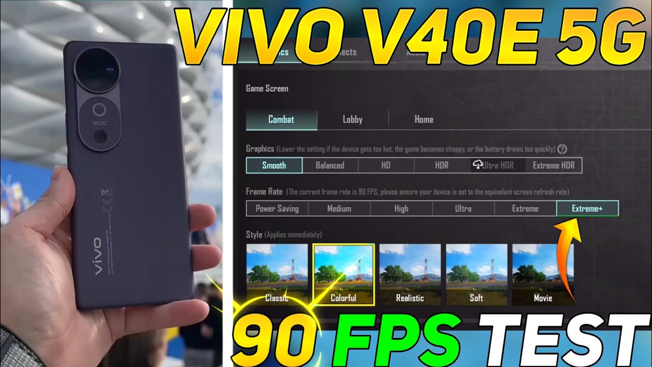 VIVO V40E 5G BGMI TEST | VIVO V40E 5G PUBG TEST | DM 7300 PROCESSOR 🥵🔥