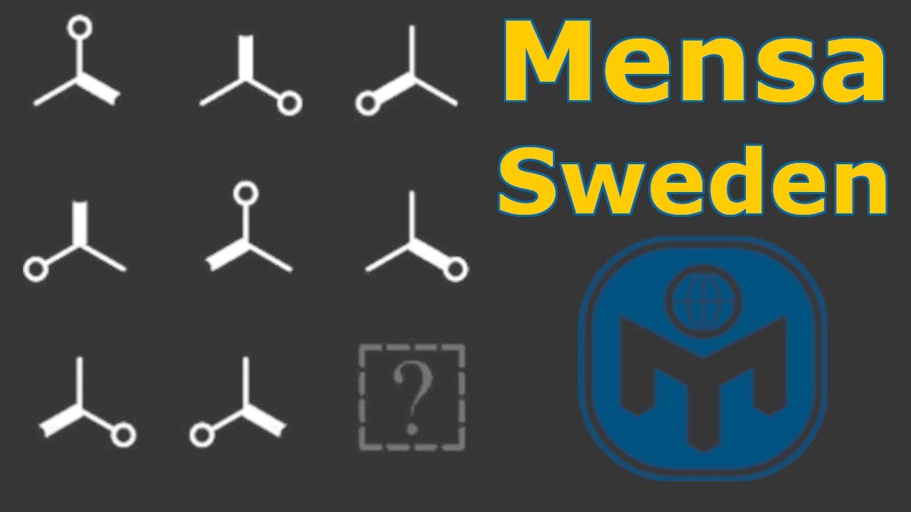 Решение головоломок теста IQ Mensa SWEDEN (более 126 ответов)