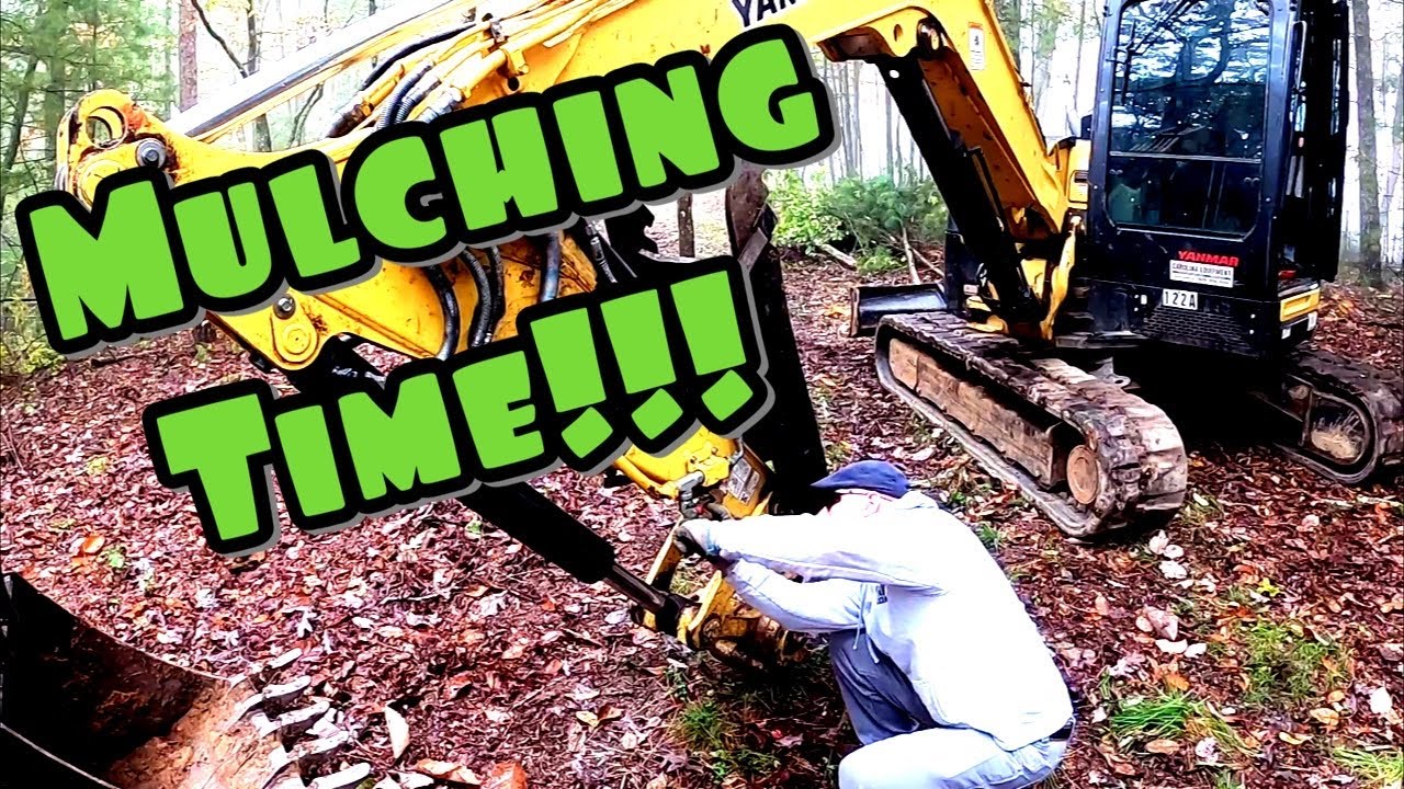 Installing Mulching Attachment And Clearing Pine Saplings | DigginLife21