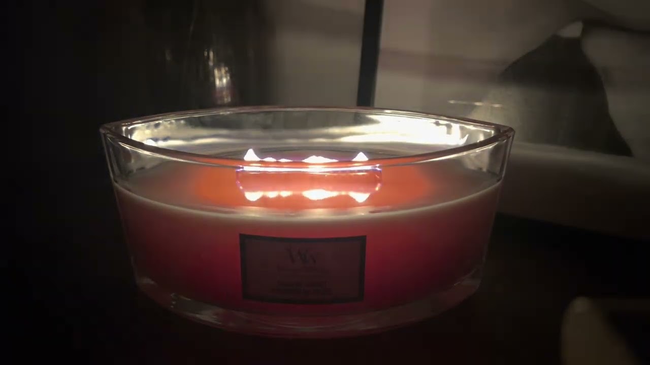 ASMR Crackling Fire Woodwick Candle | No Talking Sounds | 1 hour meditation & sleeping