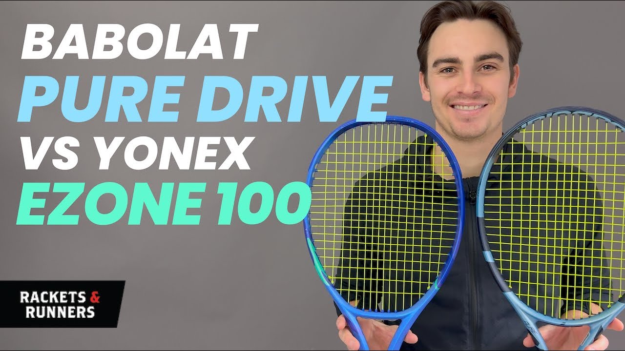 BETTER than the Pure Drive?! Yonex Ezone 100 V8 vs. 2025 Babolat Pure Drive | Rackets & Runners