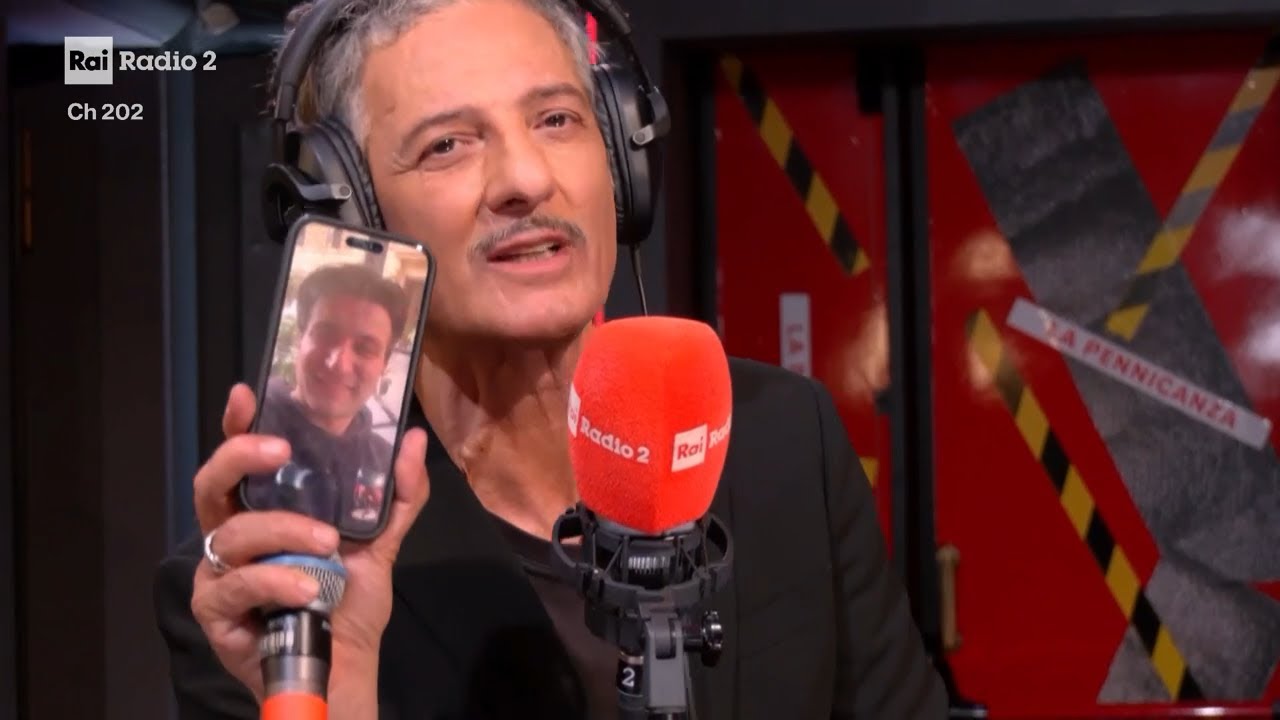 Eddie Brock e Fiorello, la videochiamata in diretta - La Pennicanza 06/03/2026