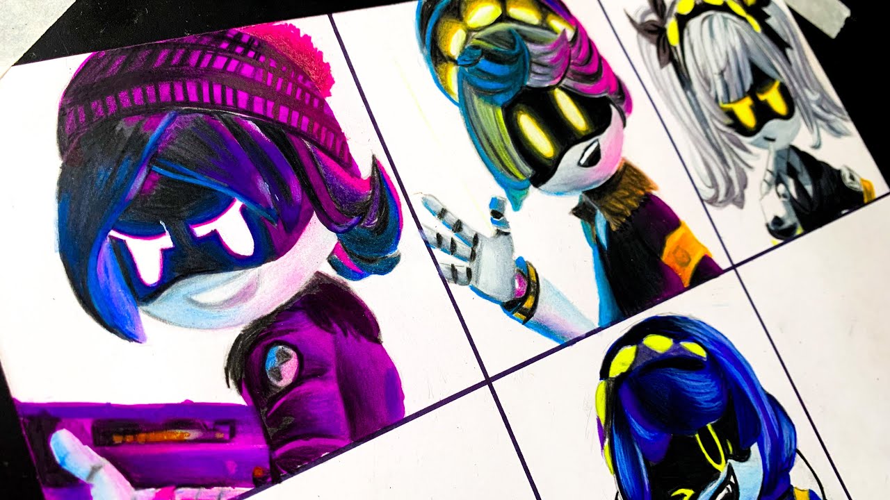 How To Draw Murder Drones ( Uzi, N, V, J)