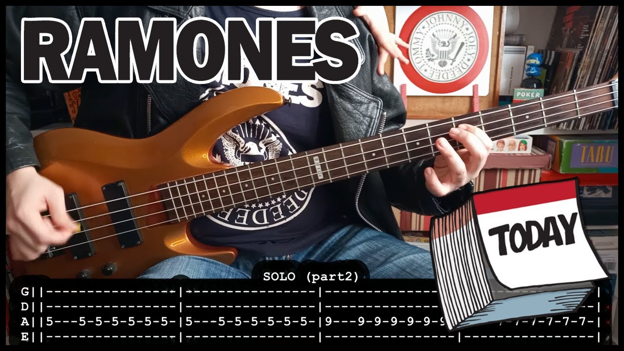 RAMONES - Here today, gone tomorrow (BASS TABS) [lyrics + PDF]