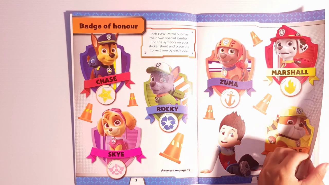Paw Patrol Sticker Book - Lets Play