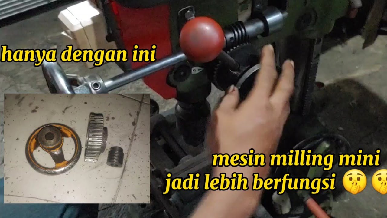 Membuat pemutar depan,,,Bor milling mini, mudah murah meriah, SANGAT BERGUNA...👍👍👍😉