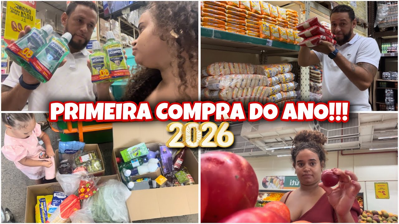 PRIMEIRA COMPRA DO MÊS DE 2026!!!