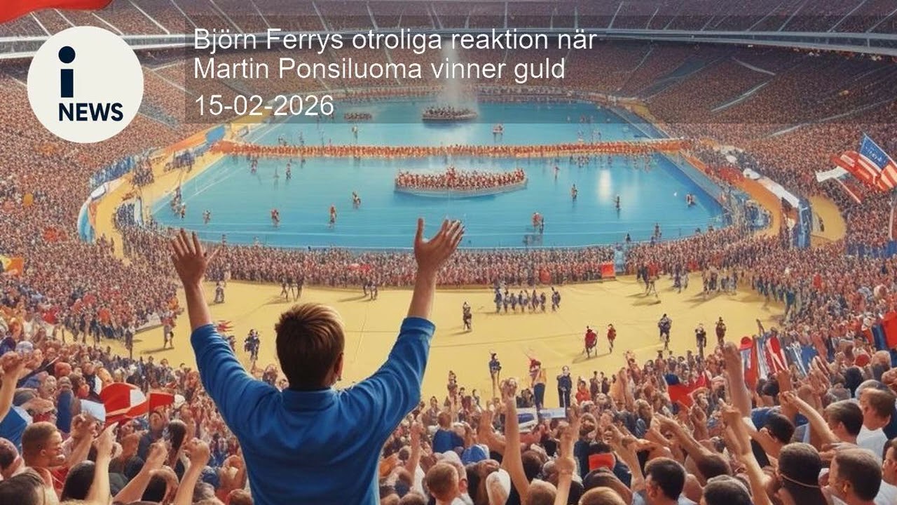Björn Ferrys otroliga reaktion när Martin Ponsiluoma vinner guld