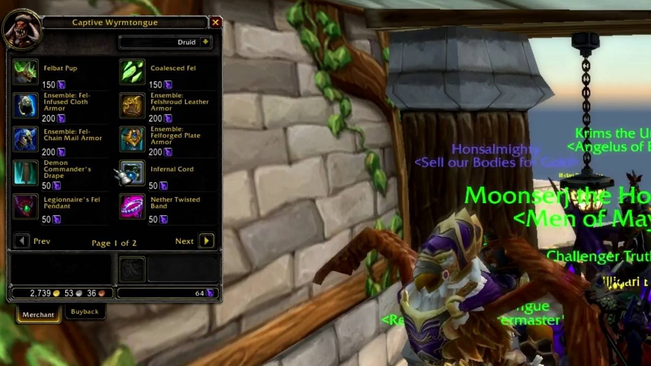 Legion Nethershard Vendor location