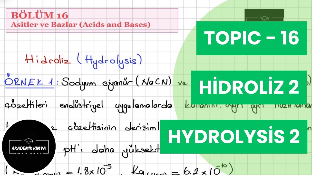 Hidroliz 2 - Hydrolysis 2