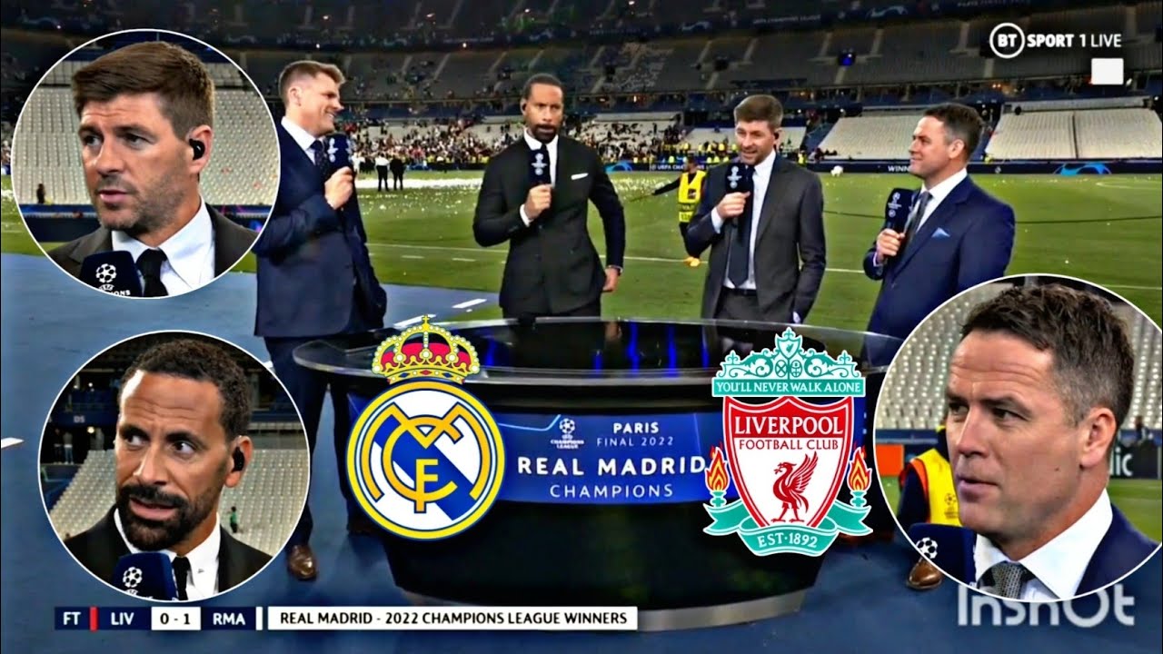 Real Madrid vs Liverpool 1-0 Post Match Analysis by Steven Gerrard, Rio Ferdinand & Michael Owen