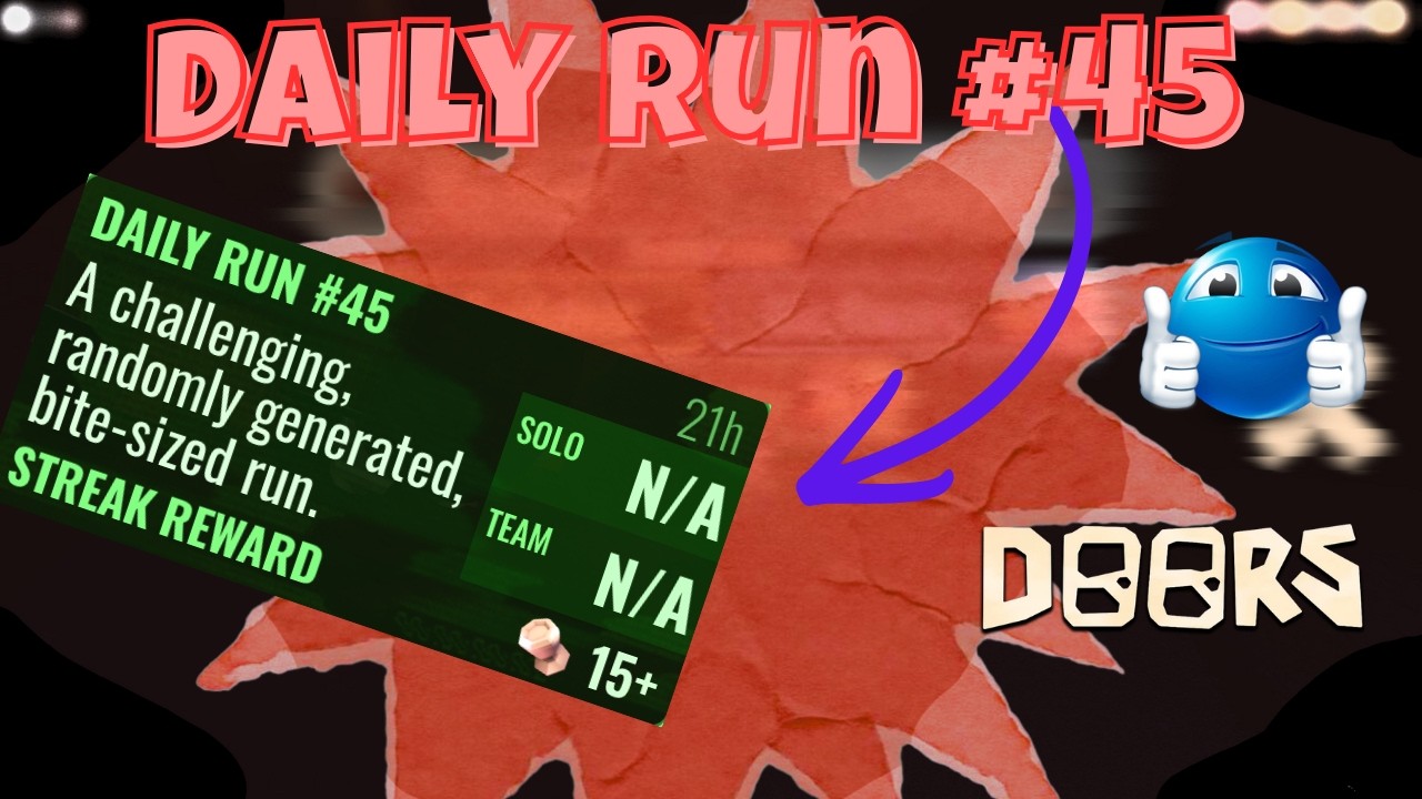 DOORS Daily Run #45 – Every Entity, Item & Rewards Shown